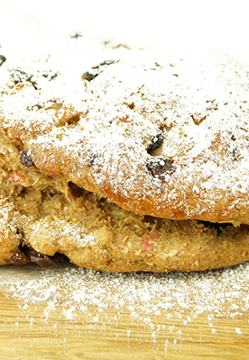 A photo of Einkorn and Rye Stollen