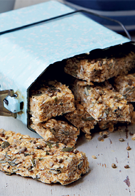 A photo of raw hemp granola bars