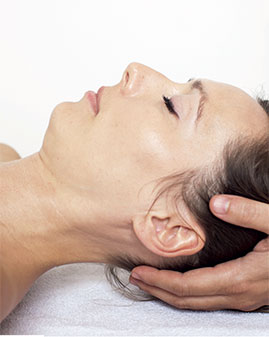 A photo of a woman having osteopathy